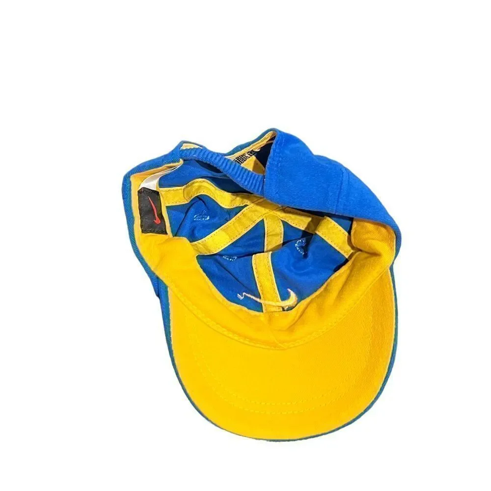 Nike infant hat‎ in blue and yellow one size